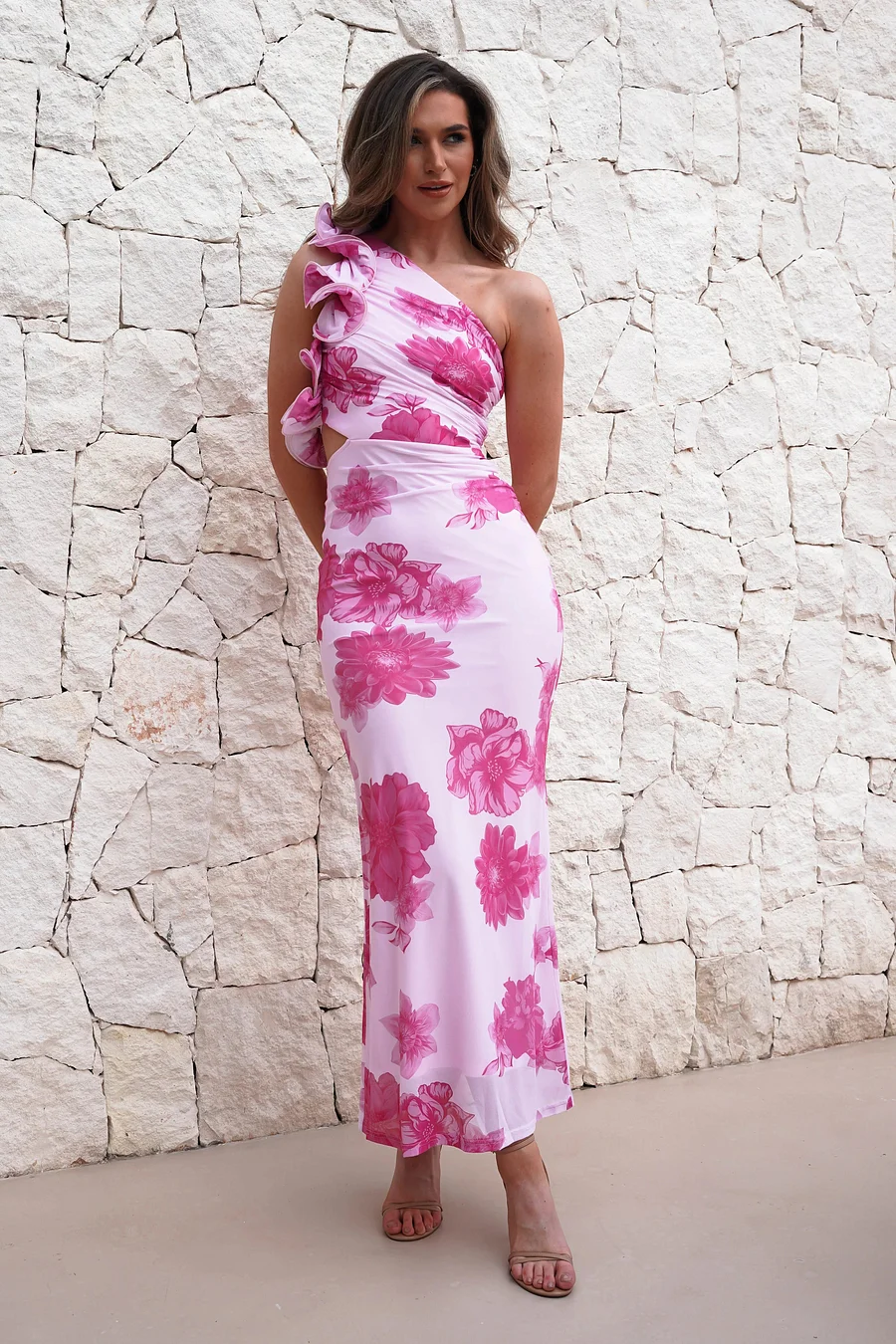 Lina™ | Vestido Largo Asimétrico Sin Tirantes
