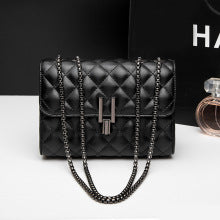 Bolso de Hombro Mini Tartan Elegante Negro