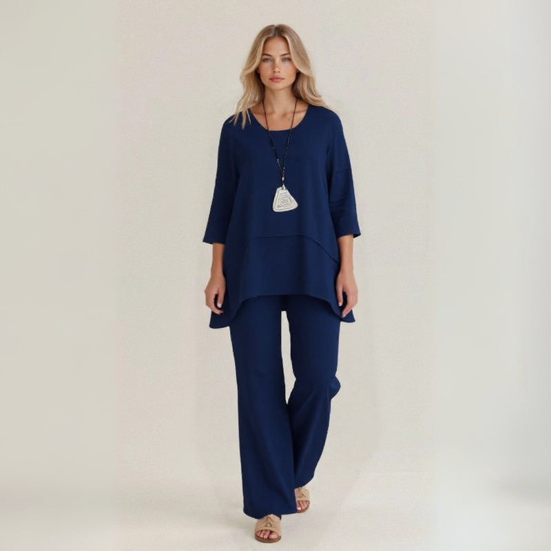 Elide | Conjunto fresco de lino artesanal
