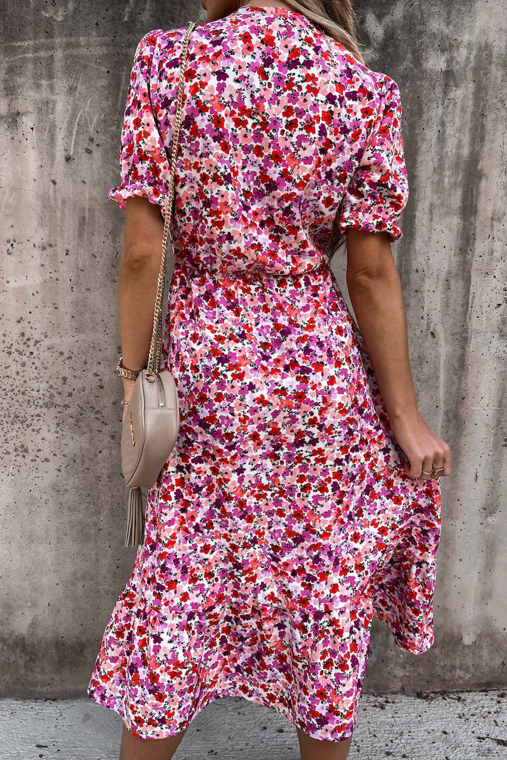 Georgia™ | Maxi Vestido Elegante con Flores y Escote en V