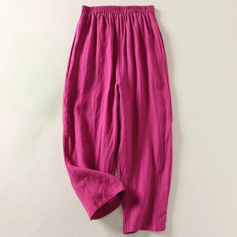 Tamara - Pack de 5 Pantalones Ligeros de Lino