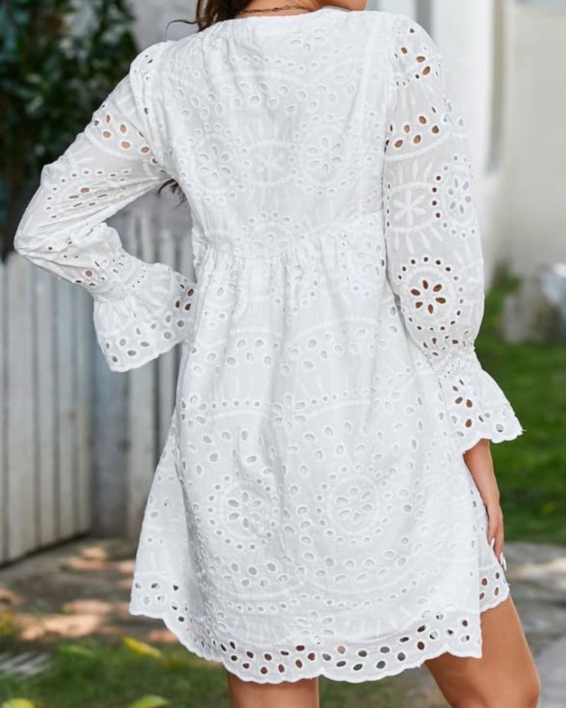 Liliane™ | Vestido Corto de Encaje