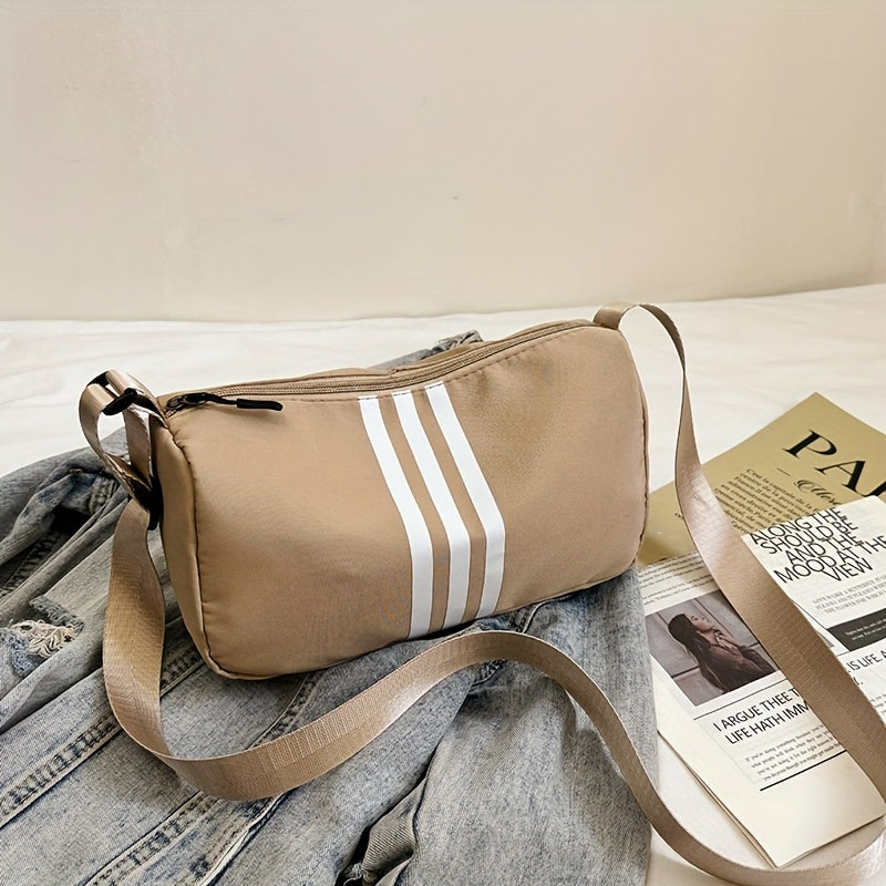 Bolso de Hombro Casual a Rayas para Mujer