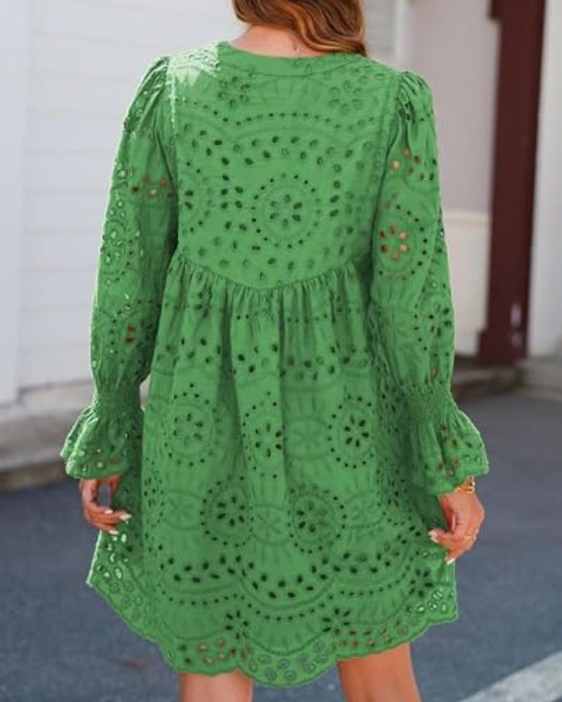 Liliane™ | Vestido Corto de Encaje