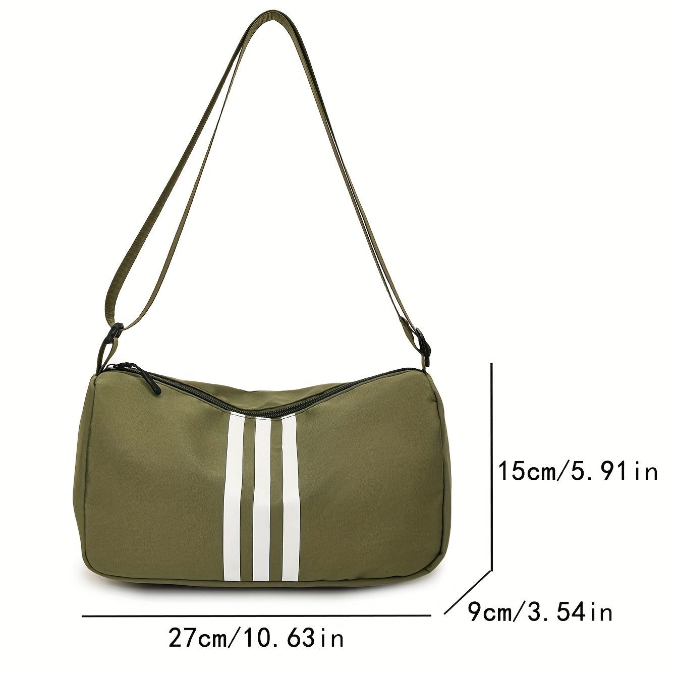 Bolso de Hombro Casual a Rayas para Mujer