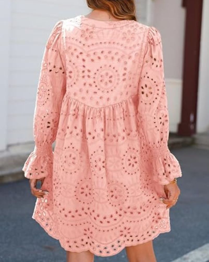 Liliane™ | Vestido Corto de Encaje