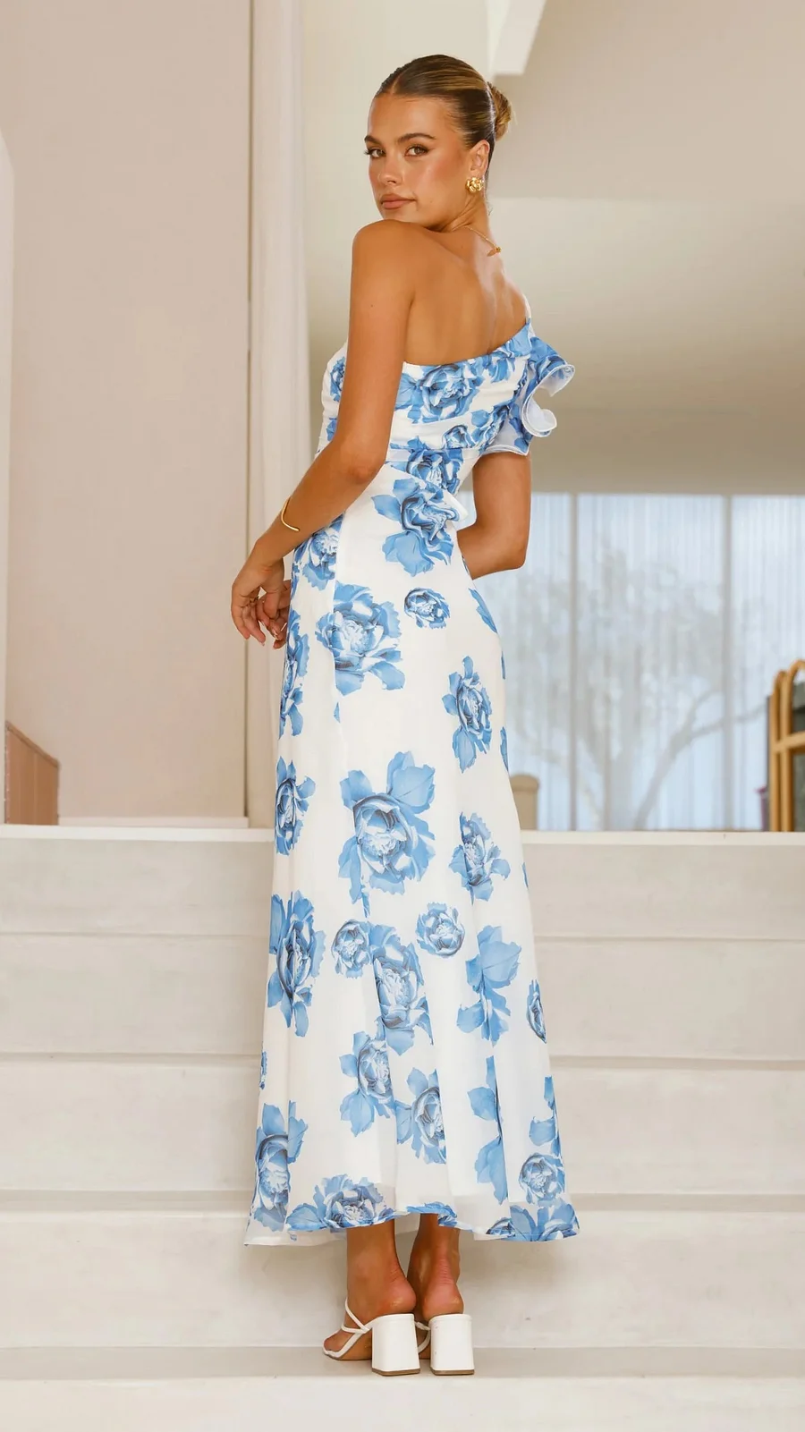Lina™ | Vestido Largo Asimétrico Sin Tirantes