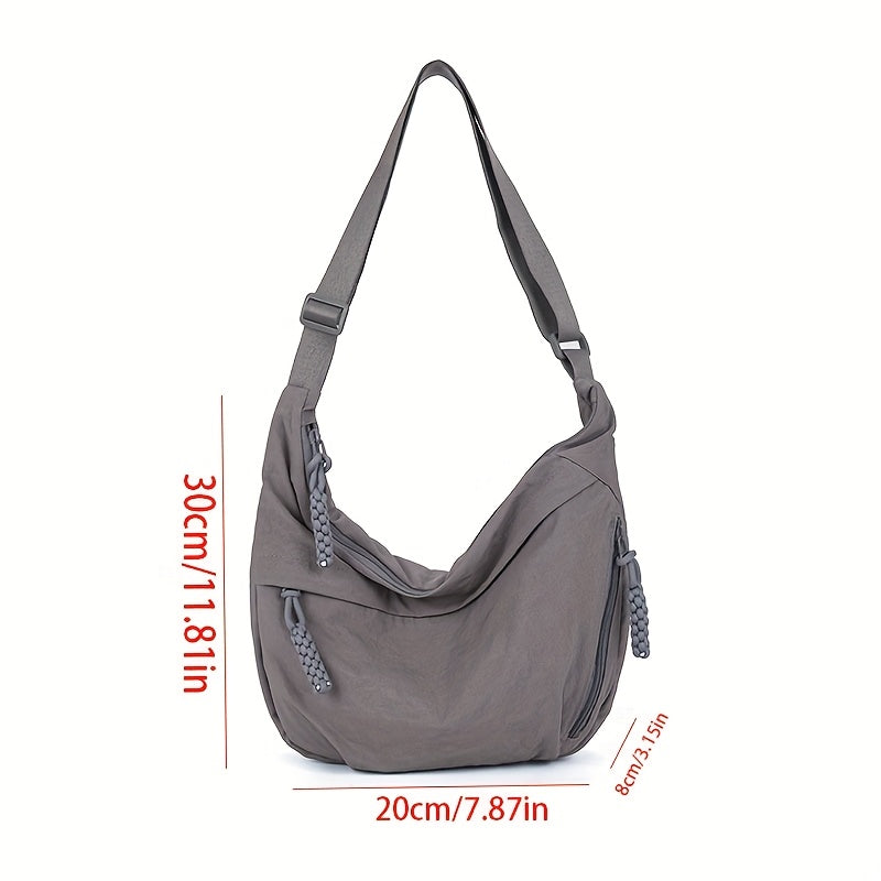 Bolso de Hombro Elegante de Nylon para Mujer