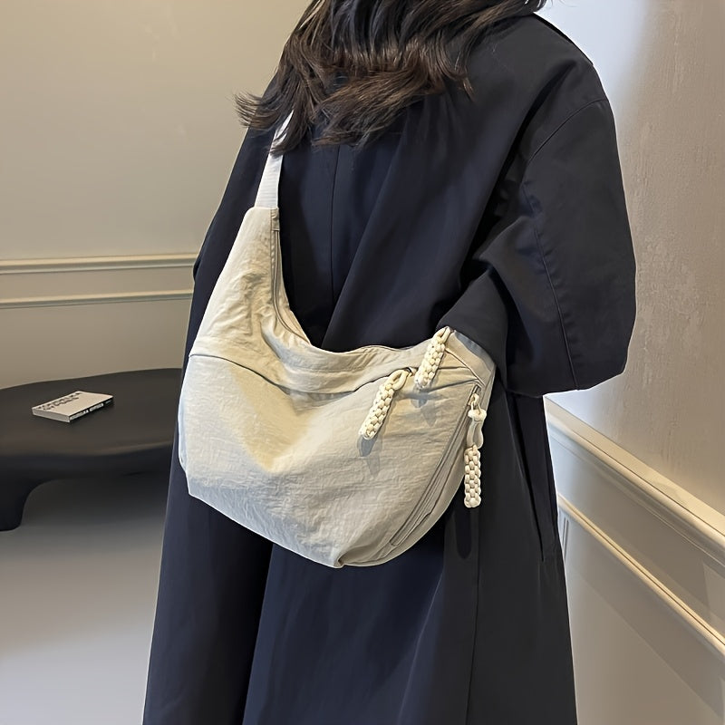 Bolso de Hombro Elegante de Nylon para Mujer
