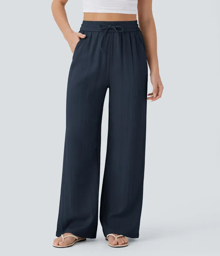 Lisa | Pantalón de lino cómodo y fresco con perneras elegantes