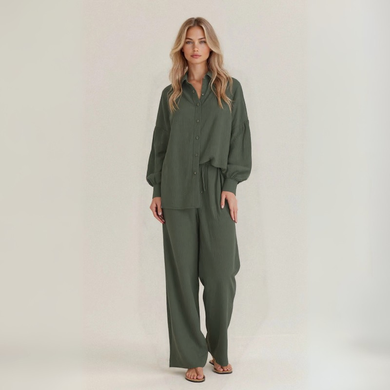Livia | Conjunto de verano en puro lino natural
