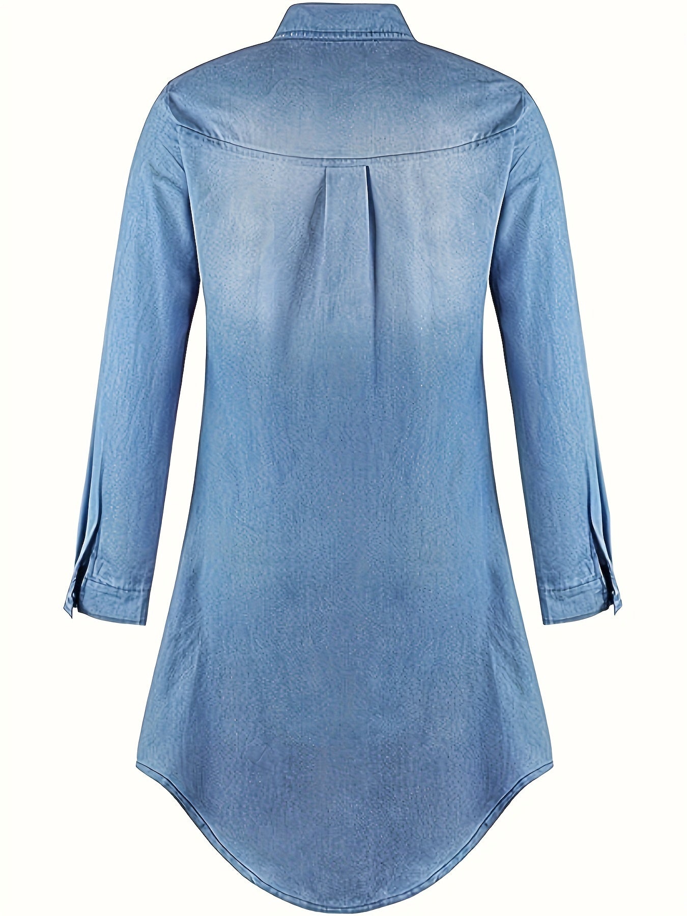 Tess | Vestido Midi de Denim con Cierre de Botones