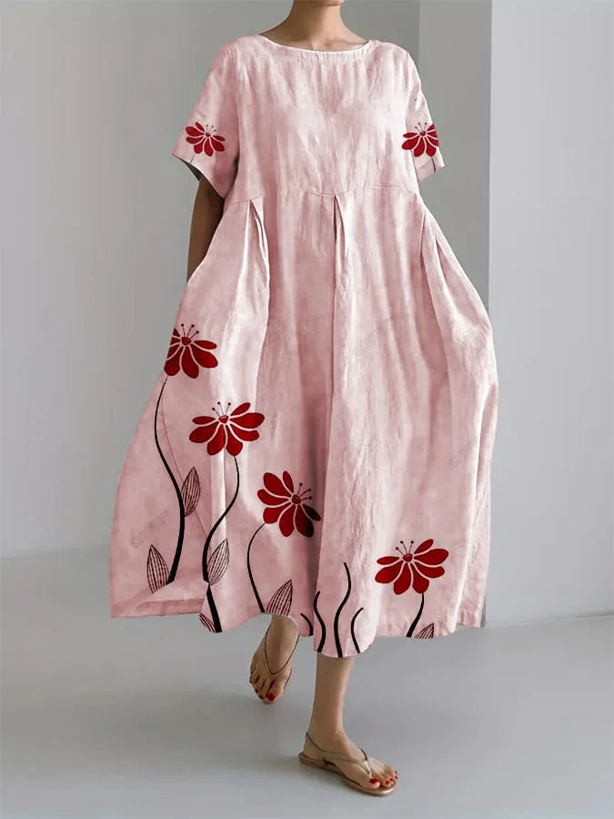 Rosalie™ | Vestido de Verano Largo con Estampado Botánico