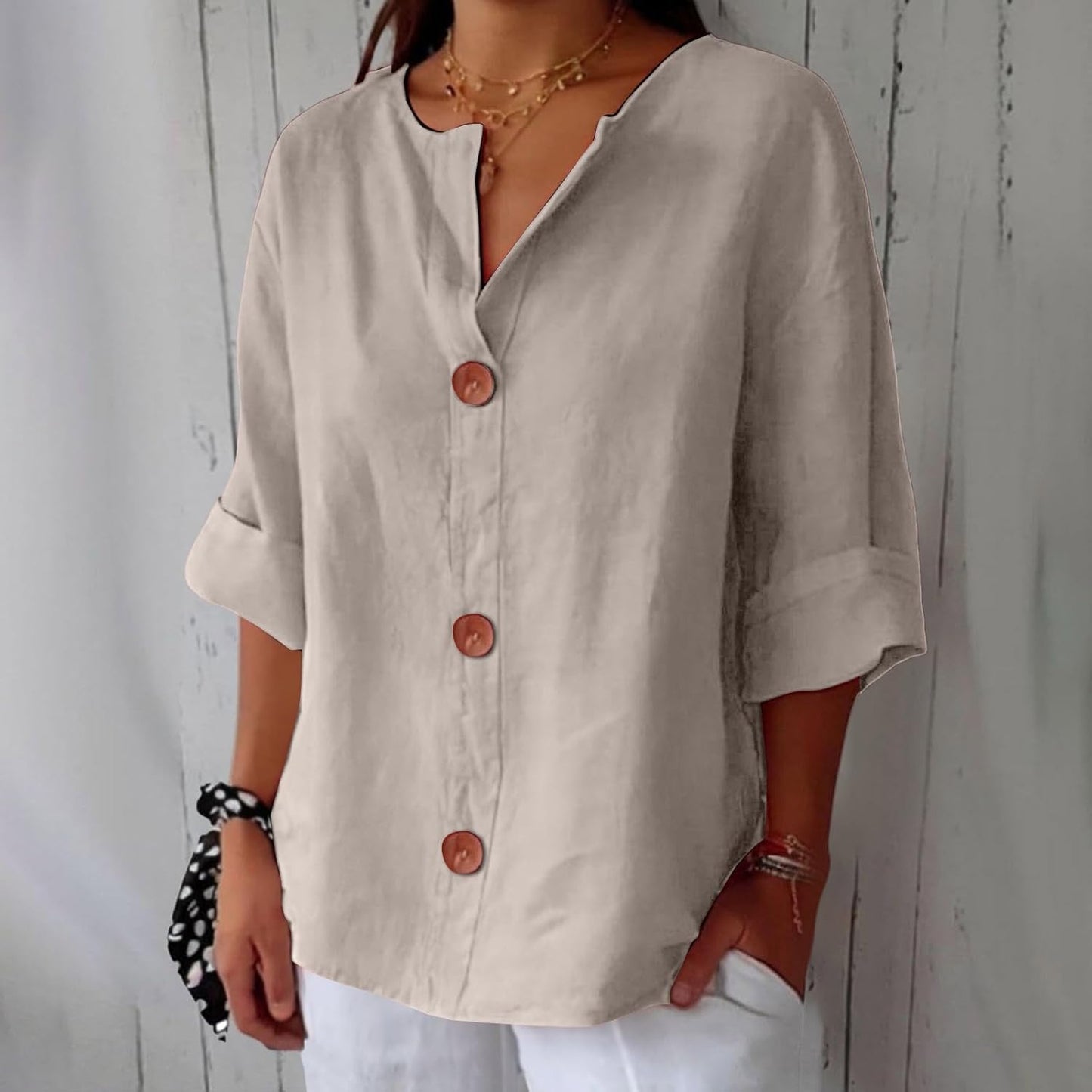 Carolina™ | Camisa de lino ligera y fresca para días soleados
