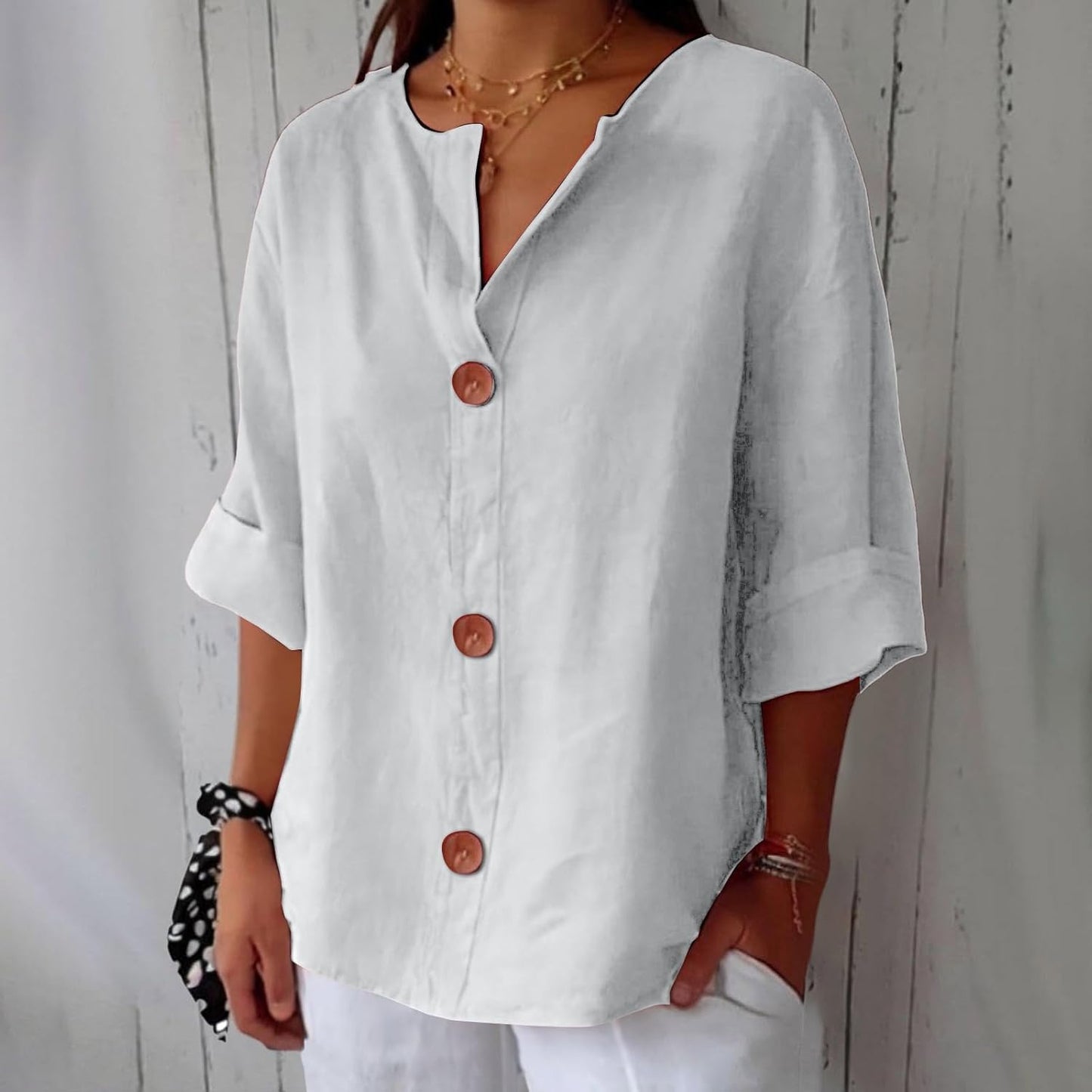 Carolina™ | Camisa de lino ligera y fresca para días soleados