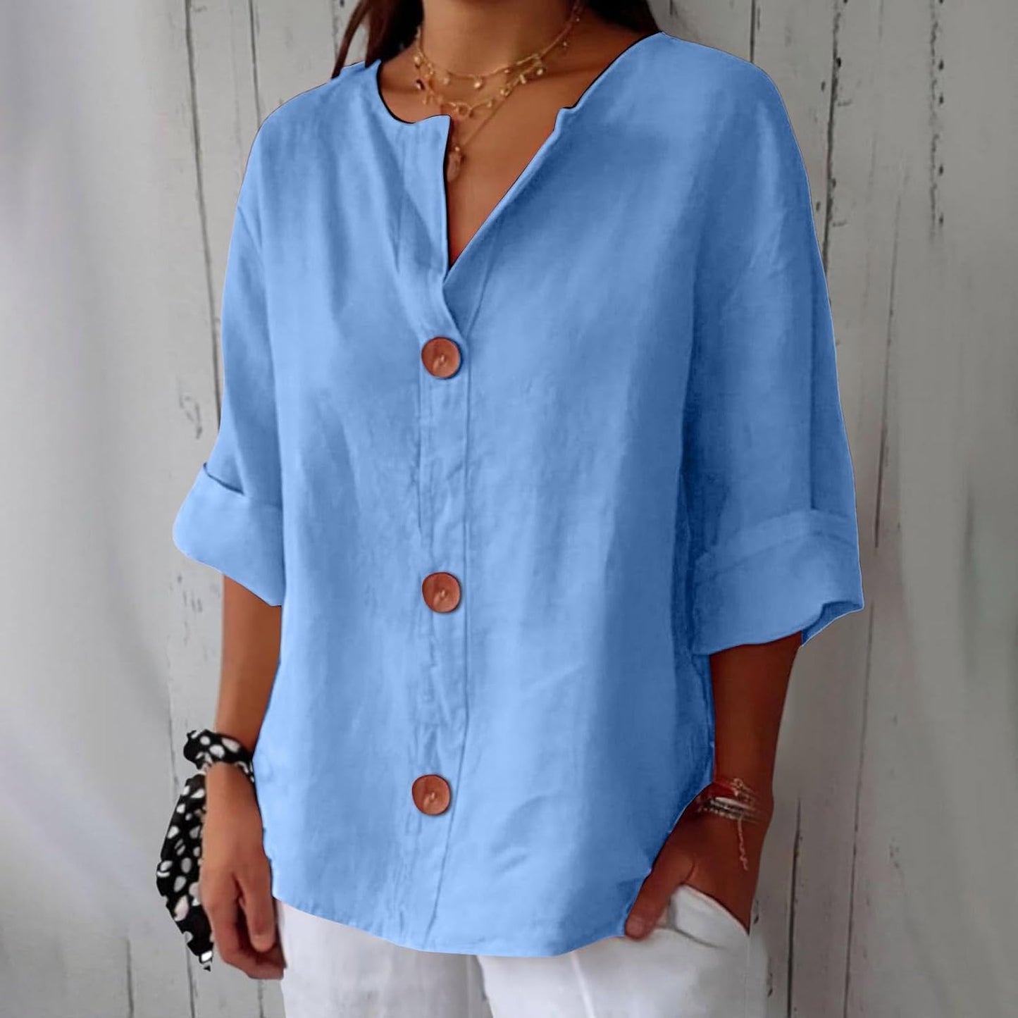 Carolina™ | Camisa de lino ligera y fresca para días soleados