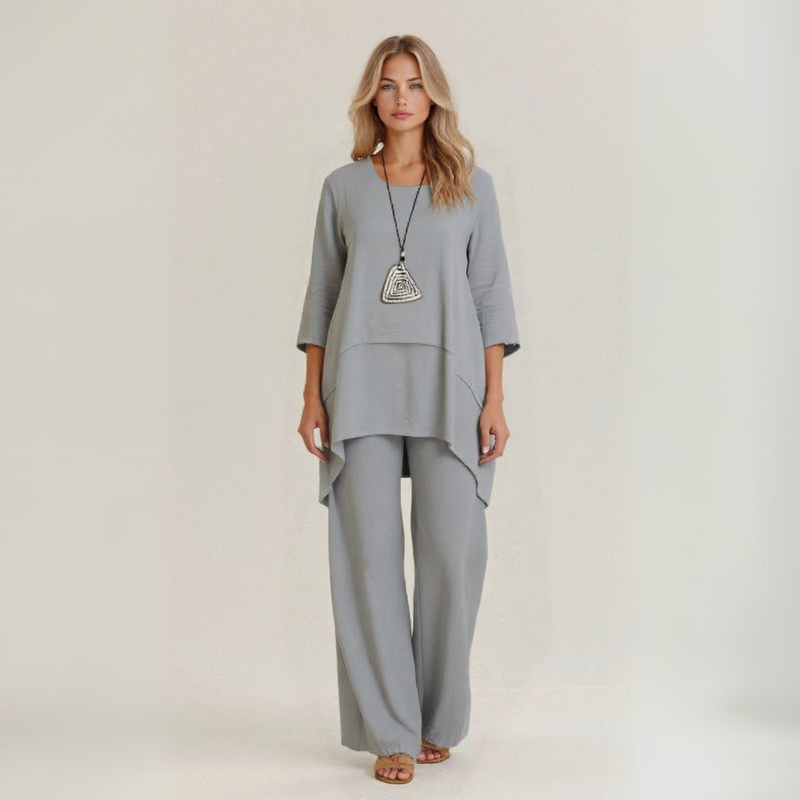 Elide | Conjunto fresco de lino artesanal