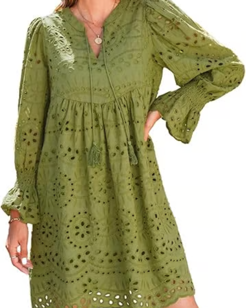 Liliane™ | Vestido Corto de Encaje