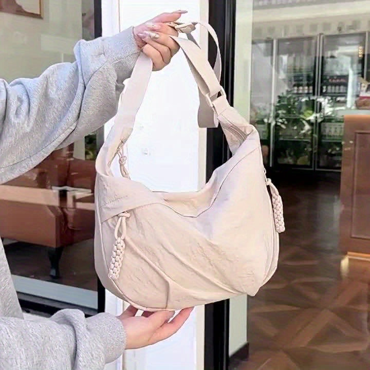 Bolso de Hombro Elegante de Nylon para Mujer