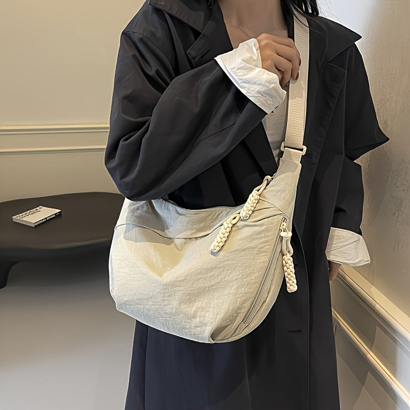 Bolso de Hombro Elegante de Nylon para Mujer
