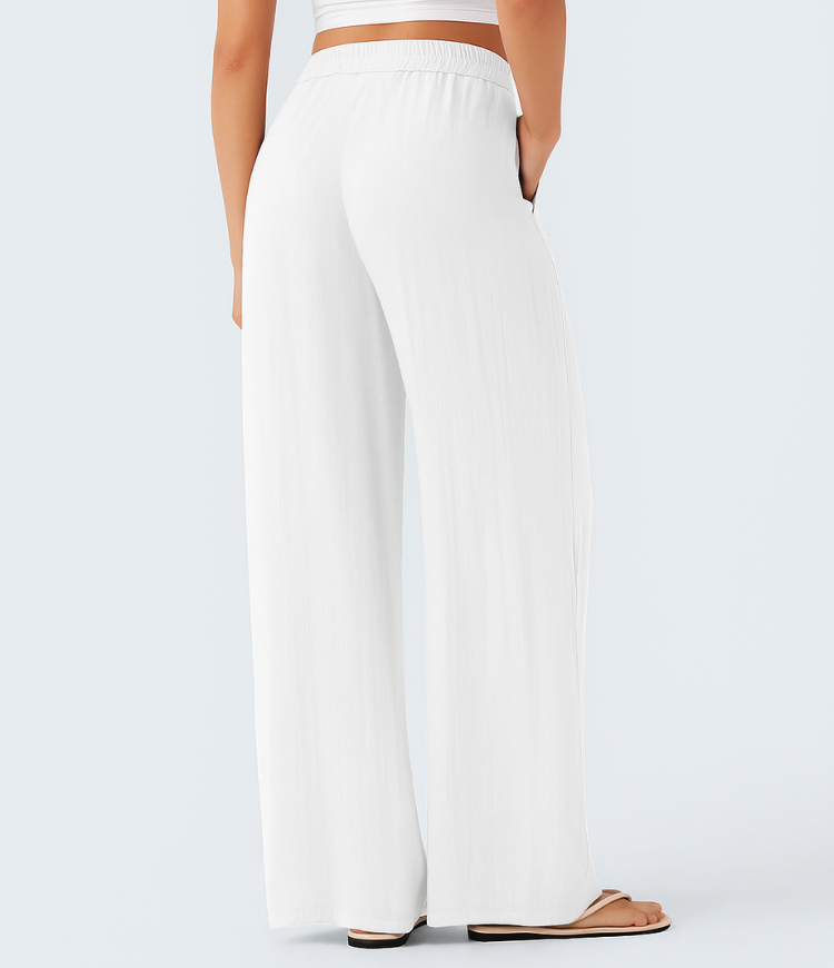 Lisa | Pantalón de lino cómodo y fresco con perneras elegantes