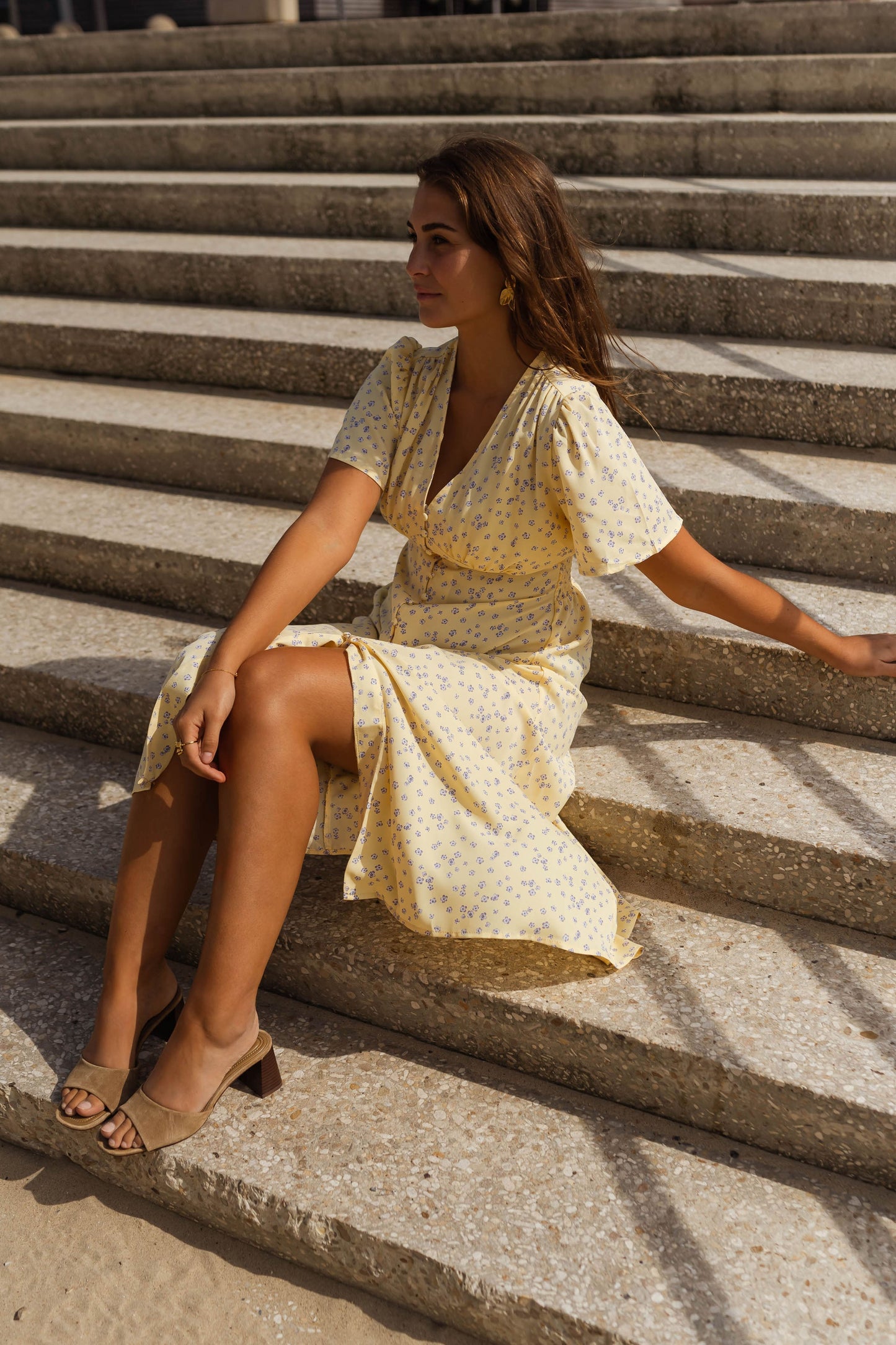 Diana™ | El Vestido Midi de Verano con Flores
