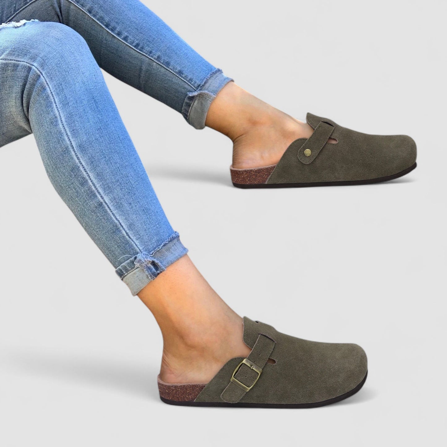 Livia | Zapatillas cómodas de ante con soporte ortopédico