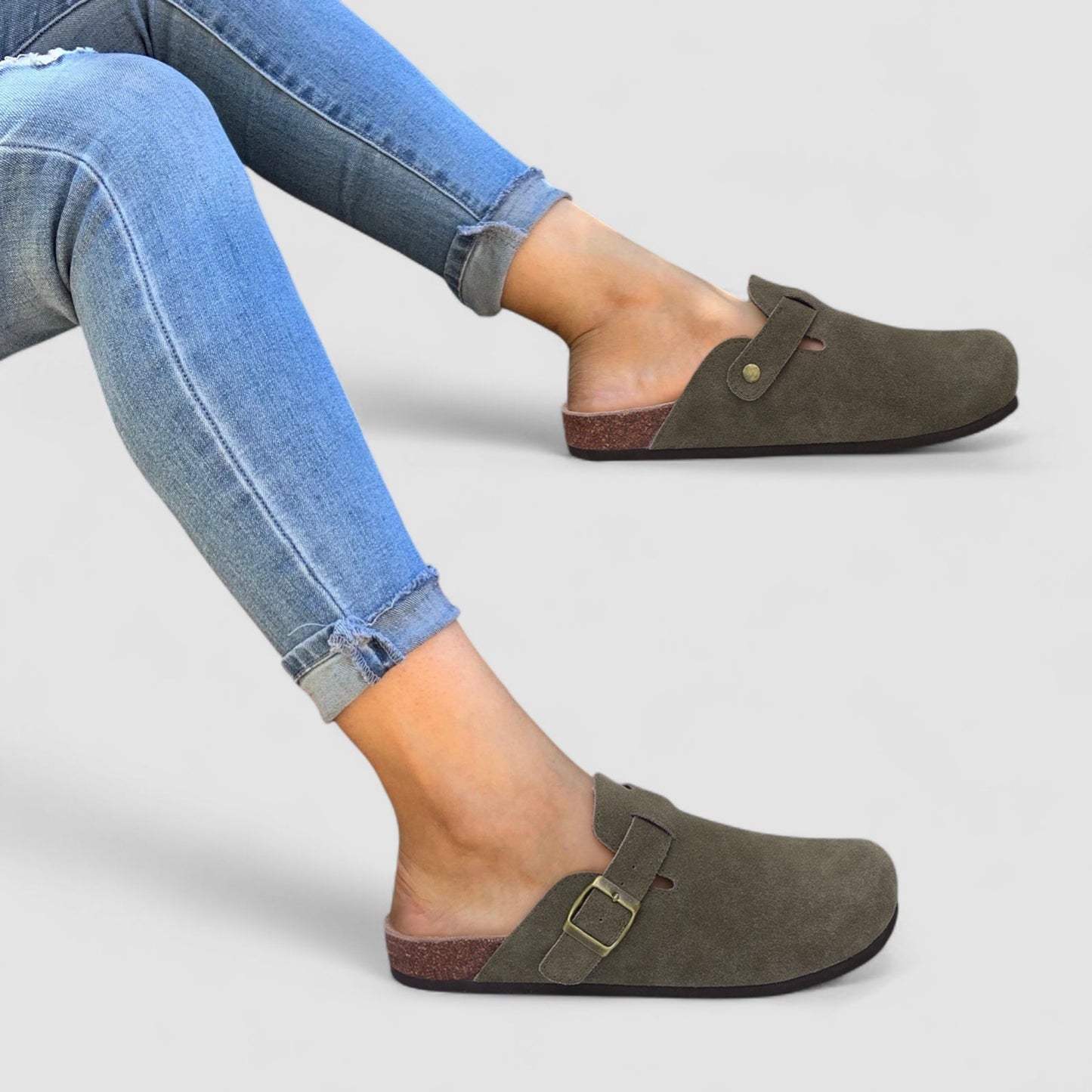 Livia | Zapatillas cómodas de ante con soporte ortopédico