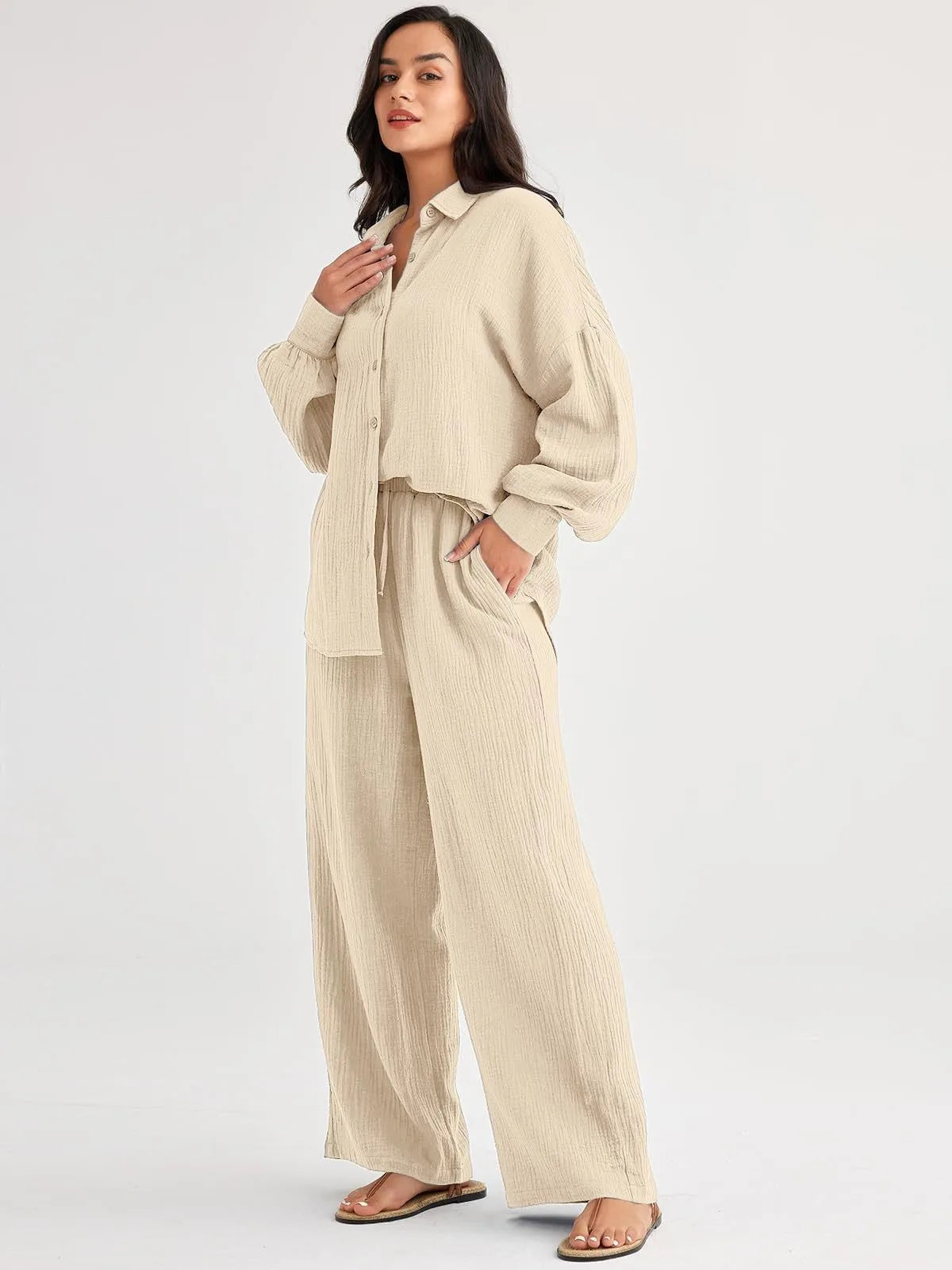 Livia | Conjunto de verano en puro lino natural