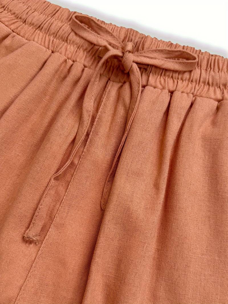 Tina - Pantalones de Lino Relajados