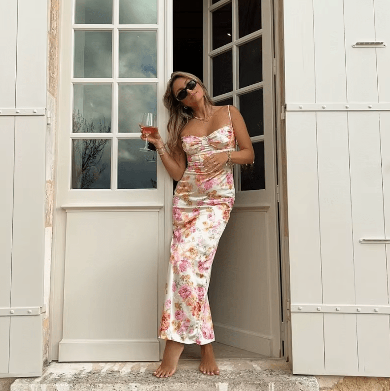 Beau | Vestido Maxi de Verano con Patrón de Flores