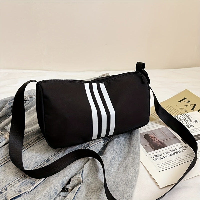 Bolso de Hombro Casual a Rayas para Mujer