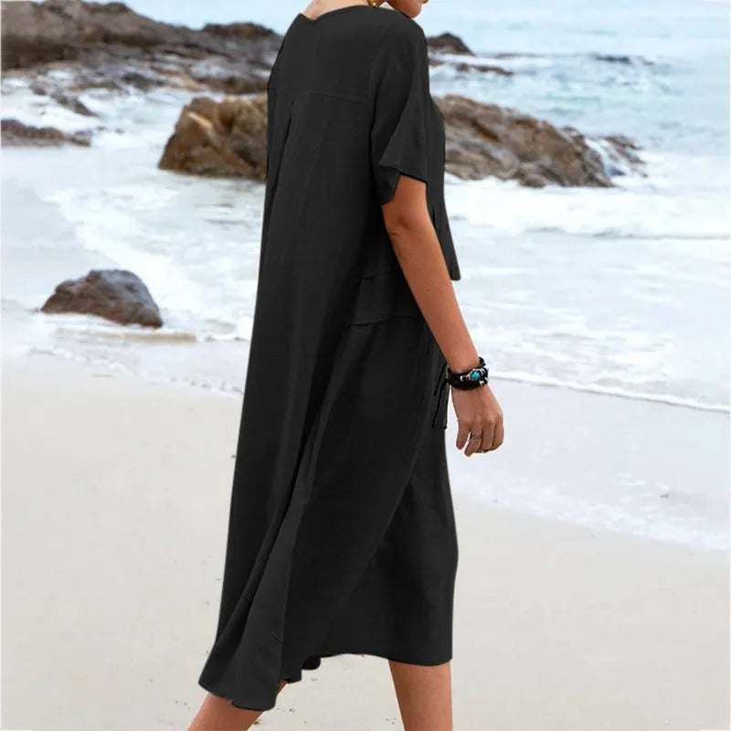 Ava | Elegante Vestido de Algodón
