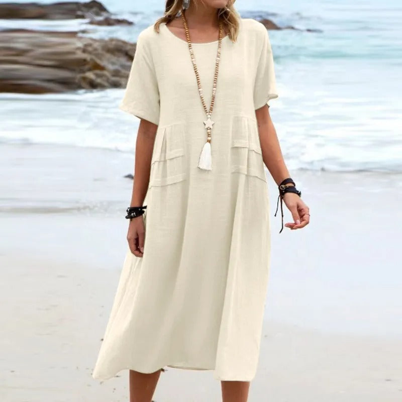 Ava | Elegante Vestido de Algodón