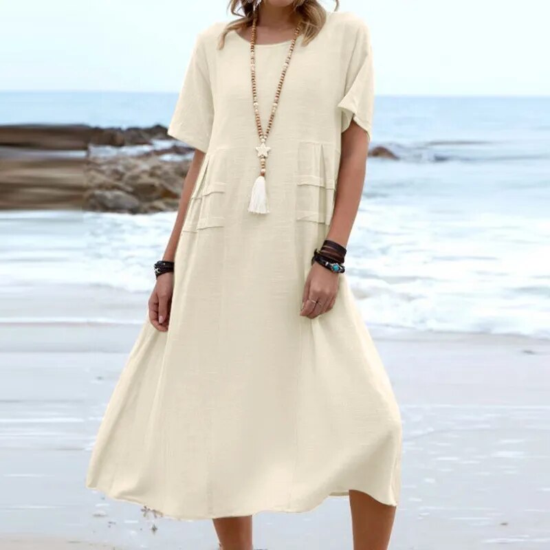 Ava | Elegante Vestido de Algodón