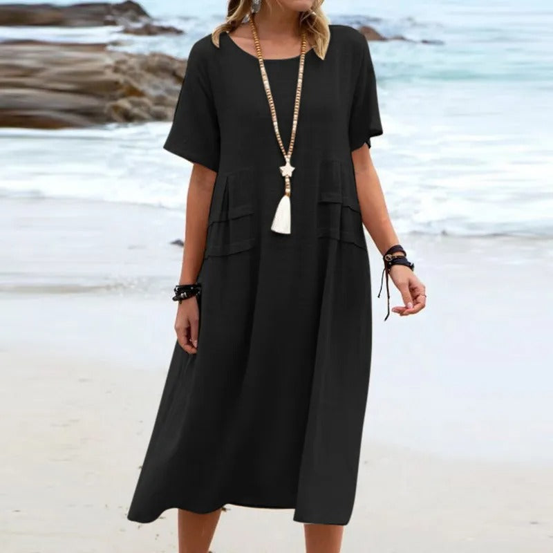 Ava | Elegante Vestido de Algodón