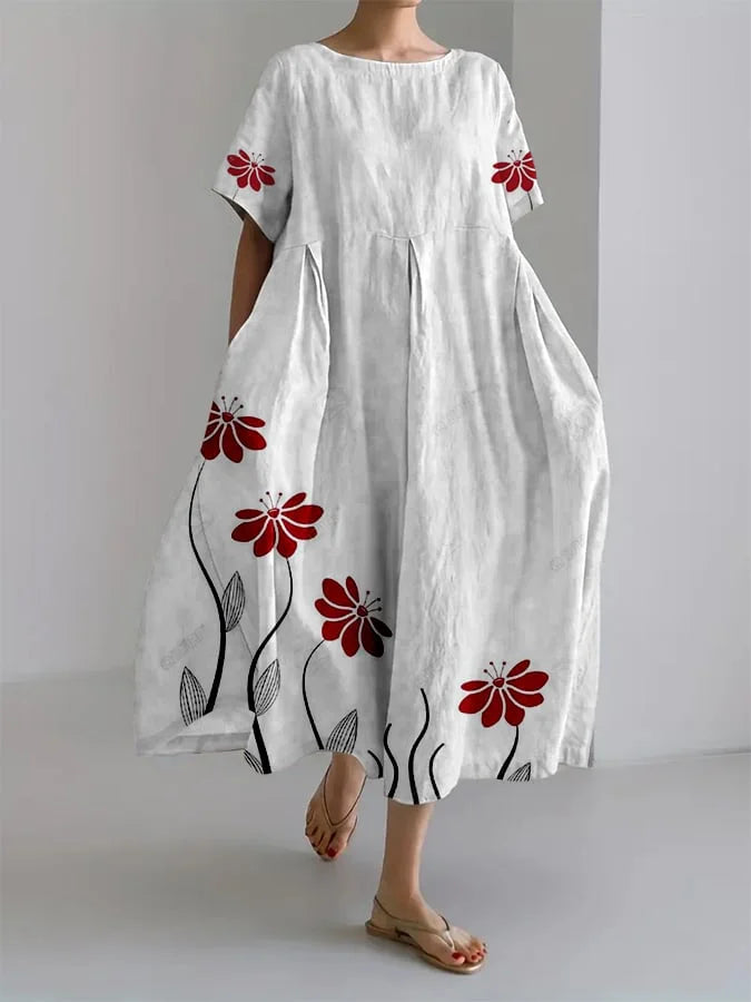 Rosalie™ | Vestido de Verano Largo con Estampado Botánico