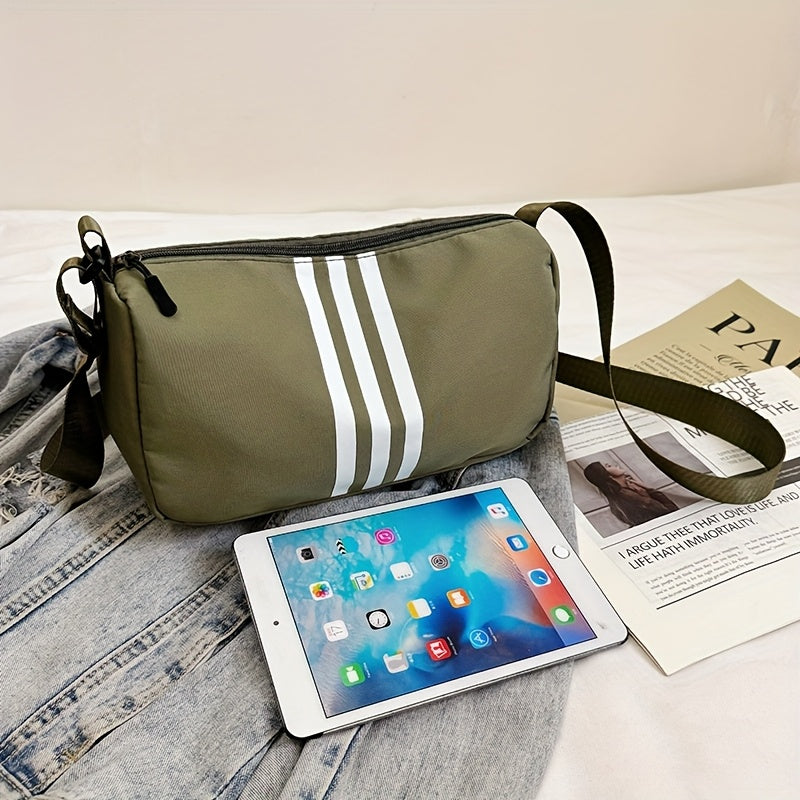 Bolso de Hombro Casual a Rayas para Mujer