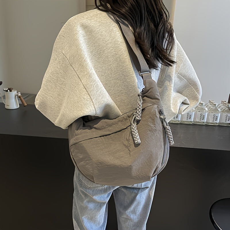 Bolso de Hombro Elegante de Nylon para Mujer