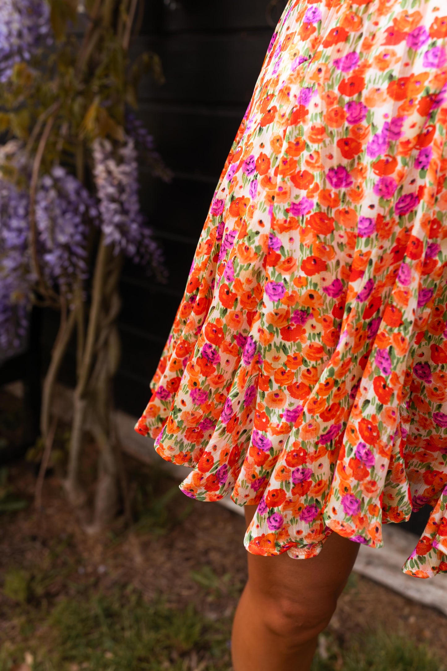 CLÉA™ | LA FALDA FLORAL CON VOLANTES