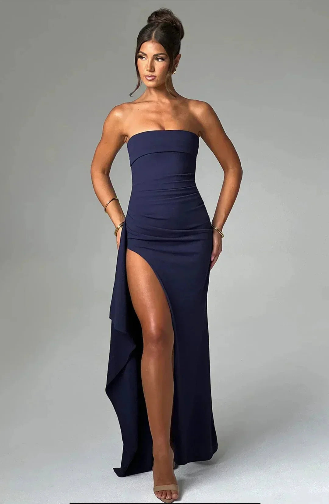 Stacy | Vestido Maxi Sin Hombros