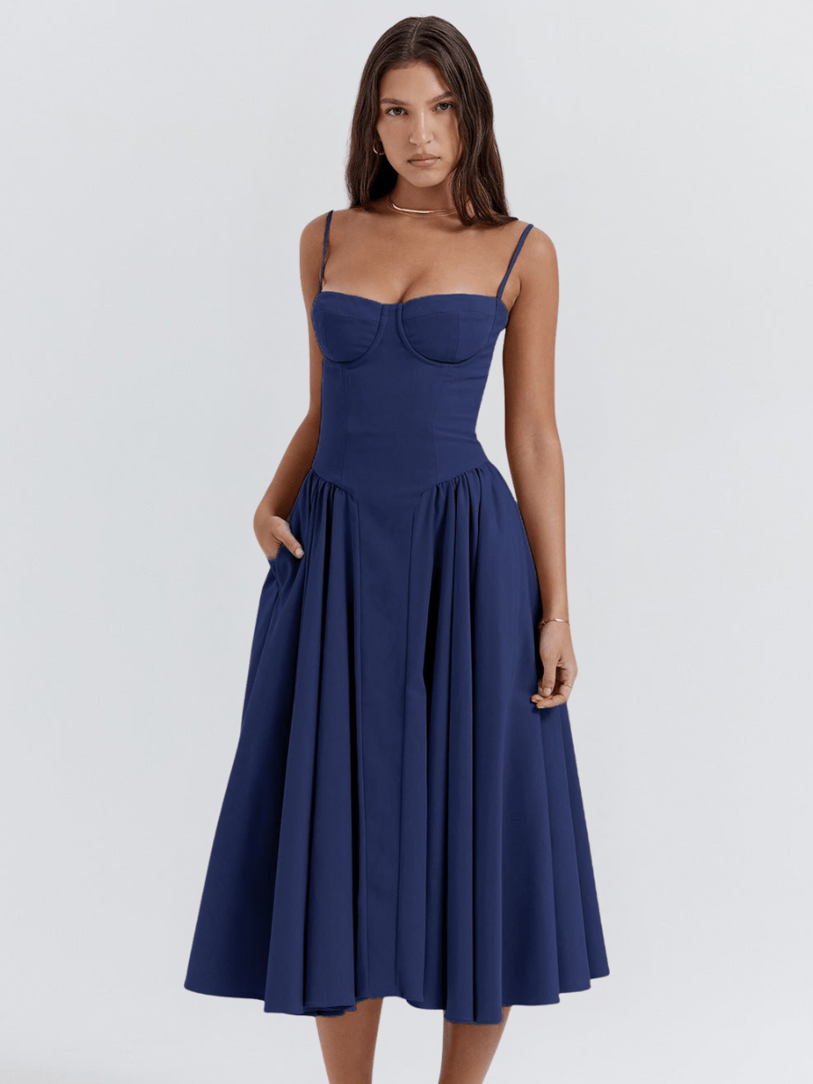 Valentine | Elegante Vestido Midi Retro