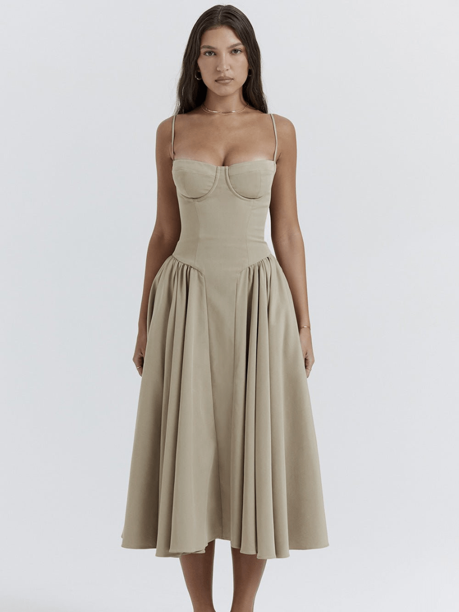 Valentine | Elegante Vestido Midi Retro