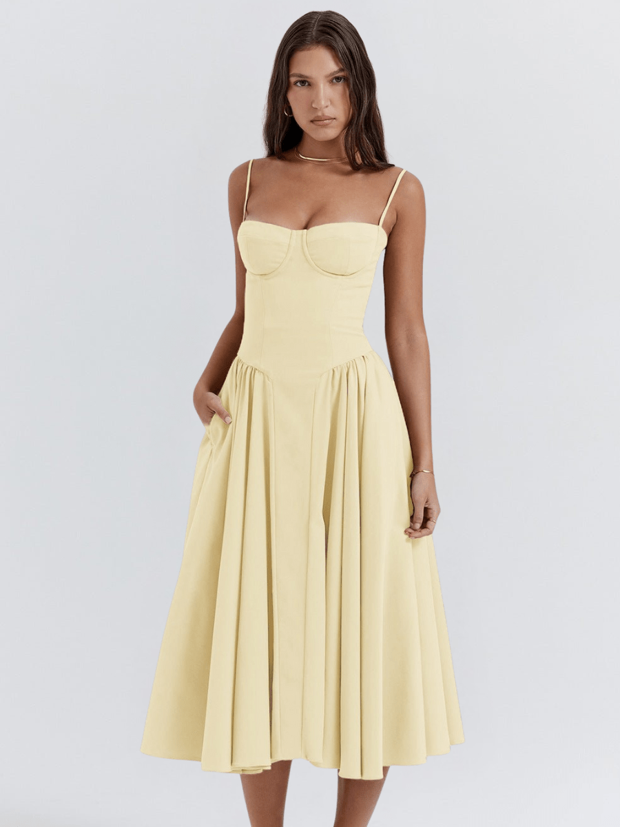 Valentine | Elegante Vestido Midi Retro