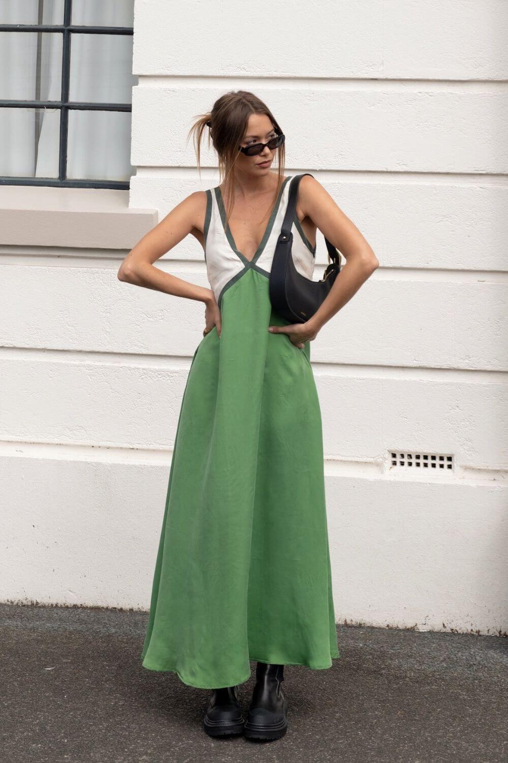Staceyâ„¢ | Vestido Midi en Elegante Terciopelo