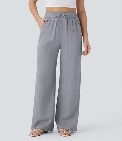 Lisa | Pantalón de lino cómodo y fresco con perneras elegantes