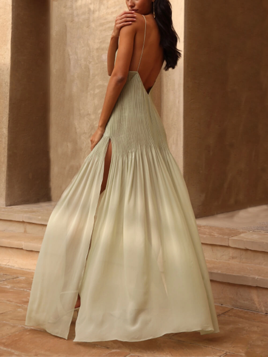 Sofia™ | Elegante Vestido Maxi Patchwork con Plisado