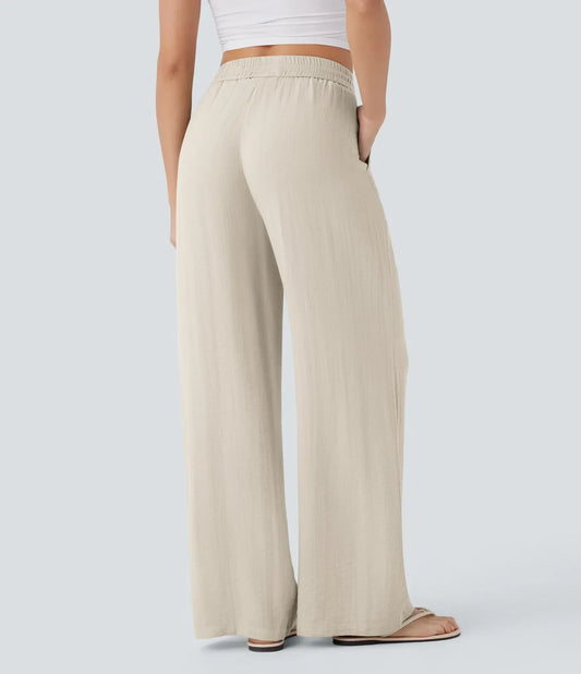 Lisa | Pantalón de lino cómodo y fresco con perneras elegantes
