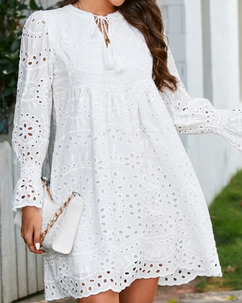 Liliane™ | Vestido Corto de Encaje