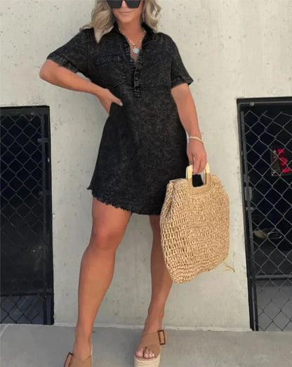 Vera™ | Elegante Vestido de Denim
